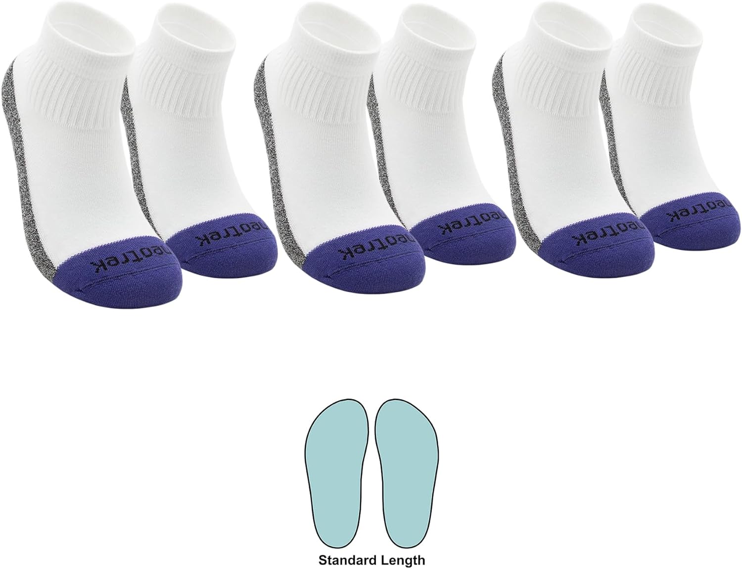 Everyday Performance Cushion Qtr Crew Socks – Midweight Unisex Athletic Training, Made in USA (3-Pack)