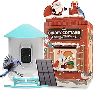 NETVUE by Birdfy Smart Feeder with Camera Solar Power, Smart Birdwatching Camera, Auto Capture Videos & Notify, Ideal Gift for Family asin的图片