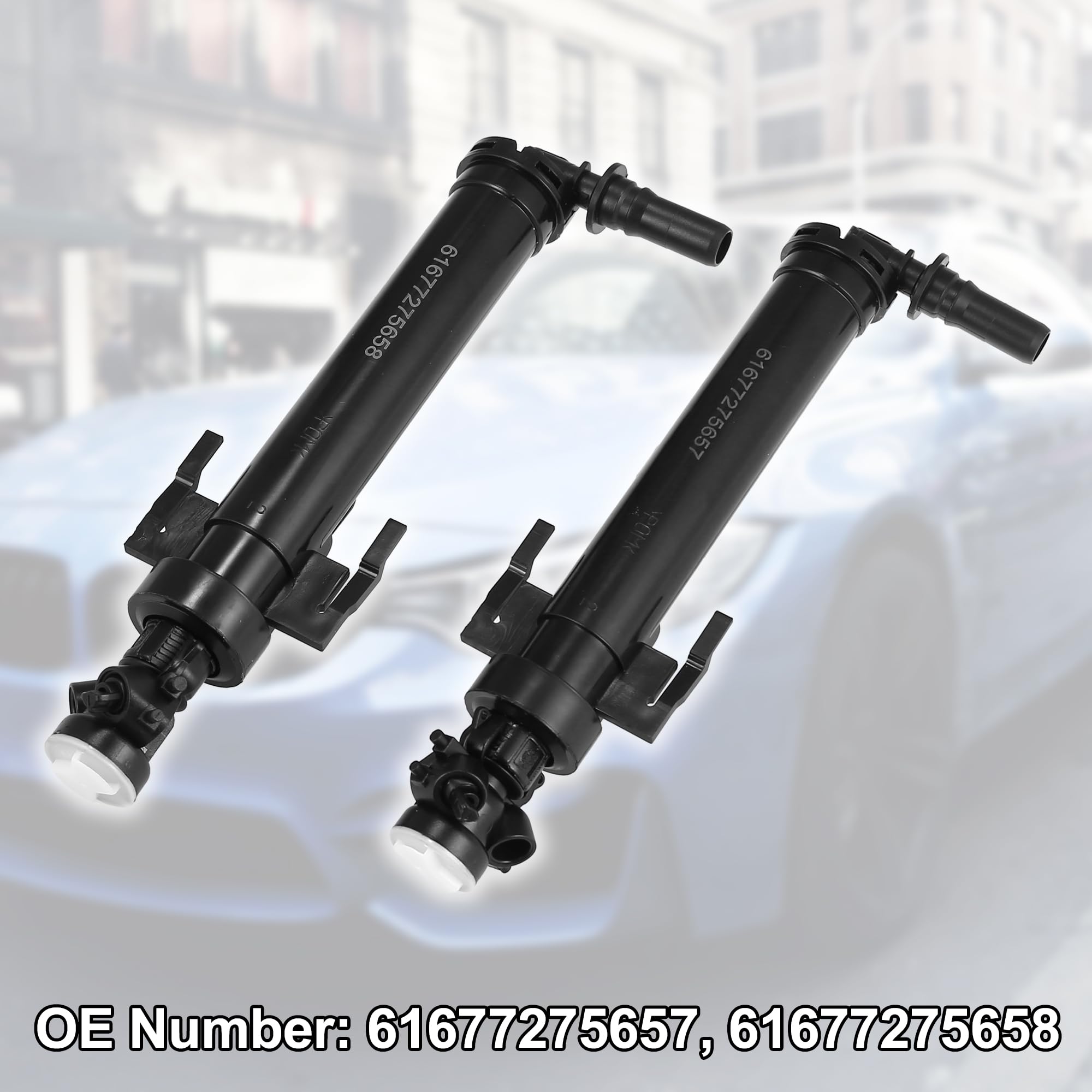 Amazon.com: X AUTOHAUX 2pcs Headlight Washer Nozzle Front Left 