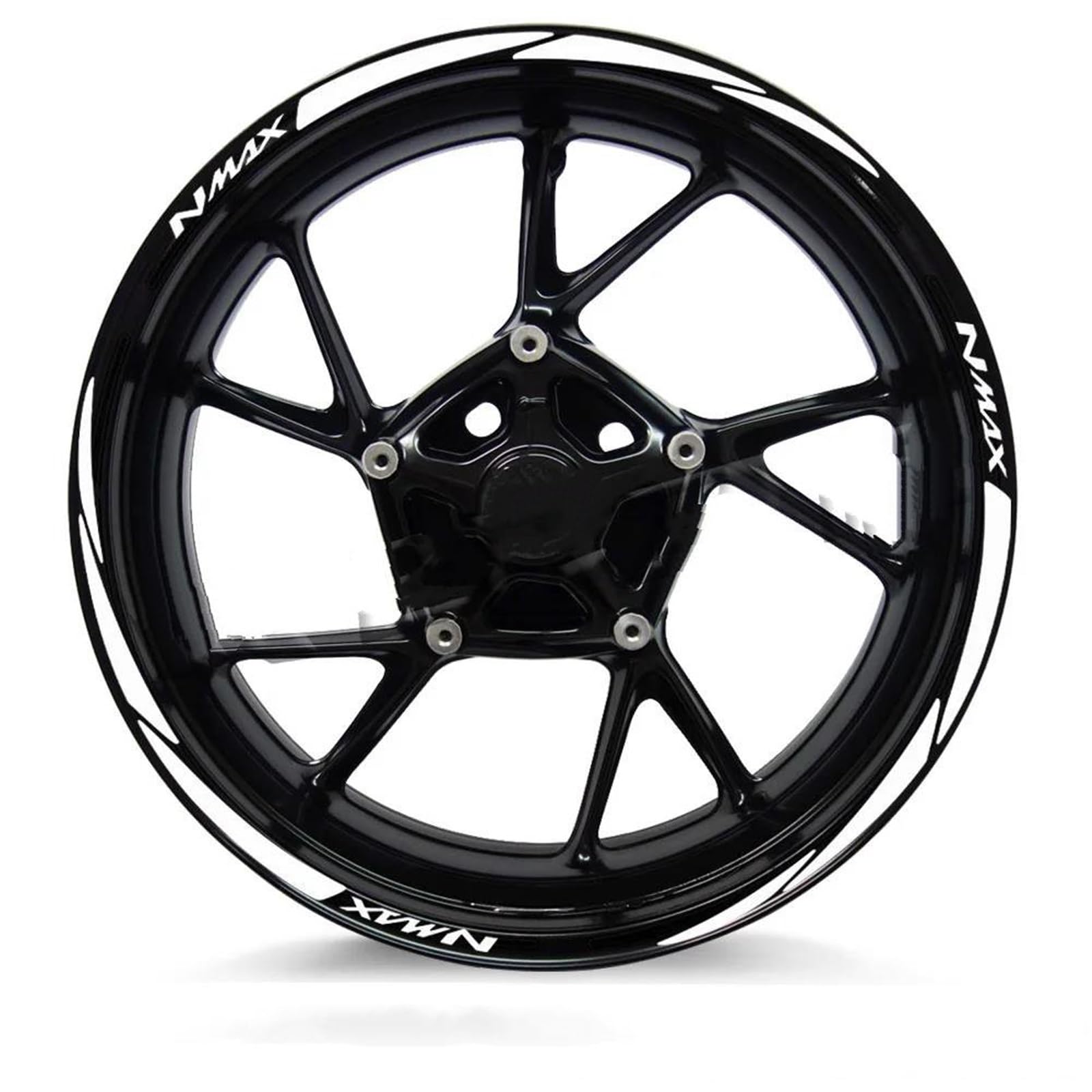 Hjkdsz Style 8 Motorcycle Stickers Reflective Wheel Rim For Nmax 125 155 160 Nmax155 Nmax160 Nmax125(Style 8)