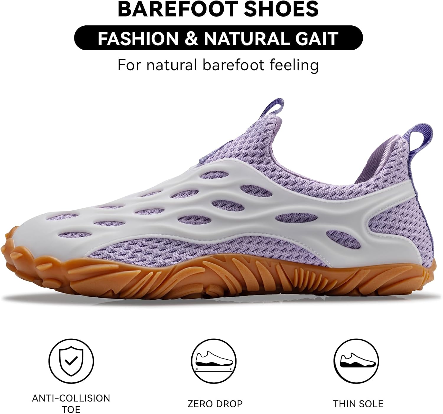 Zero Drop Wide Toe Box Barefoot Shoes Women Men Fashion Sneakers image 4