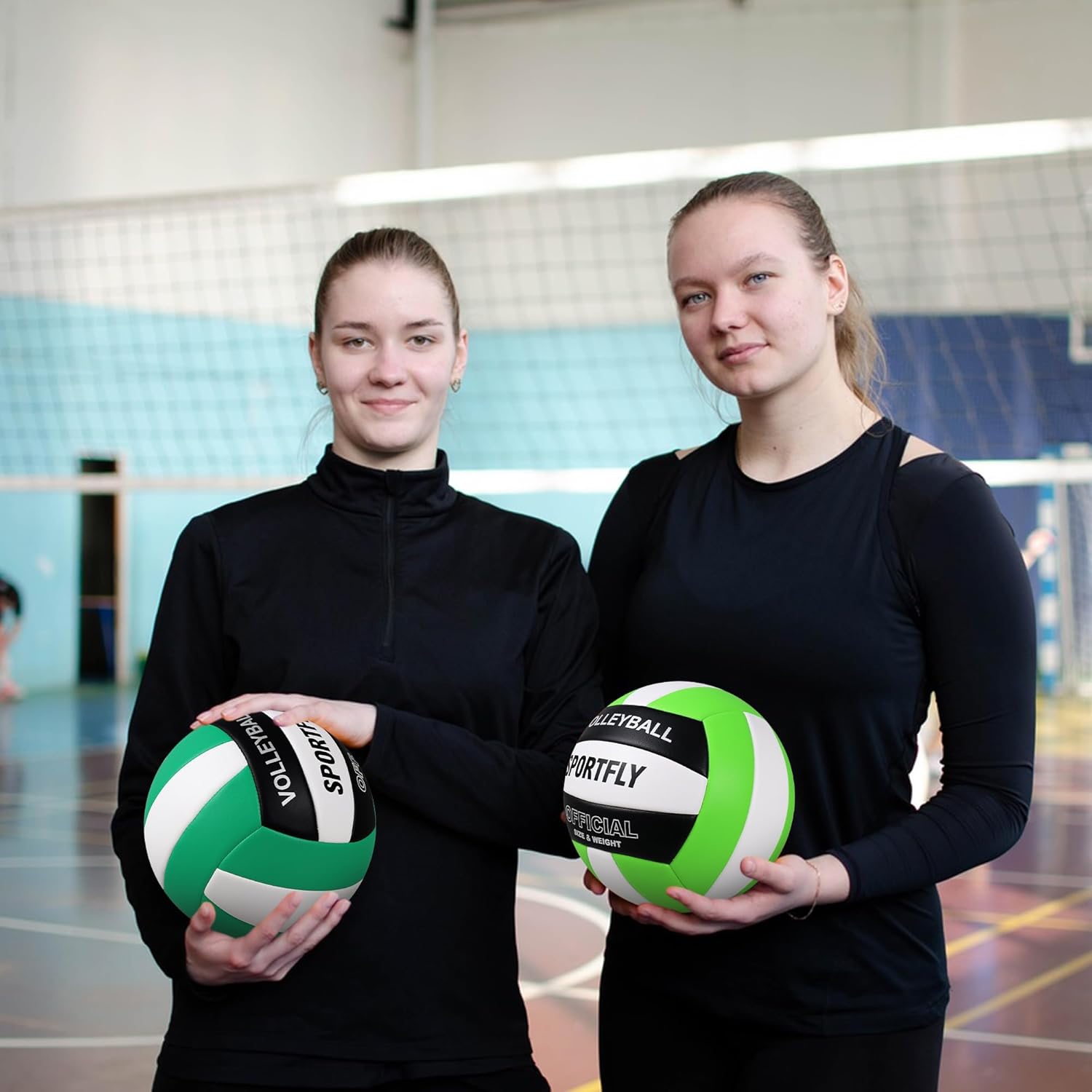 Official Size 5 Volleyball, Soft Indoor Outdoor Volleyball for Game Gym Training Beach Play, 2 Pcs Per Pack with Pump Kit - Image 7