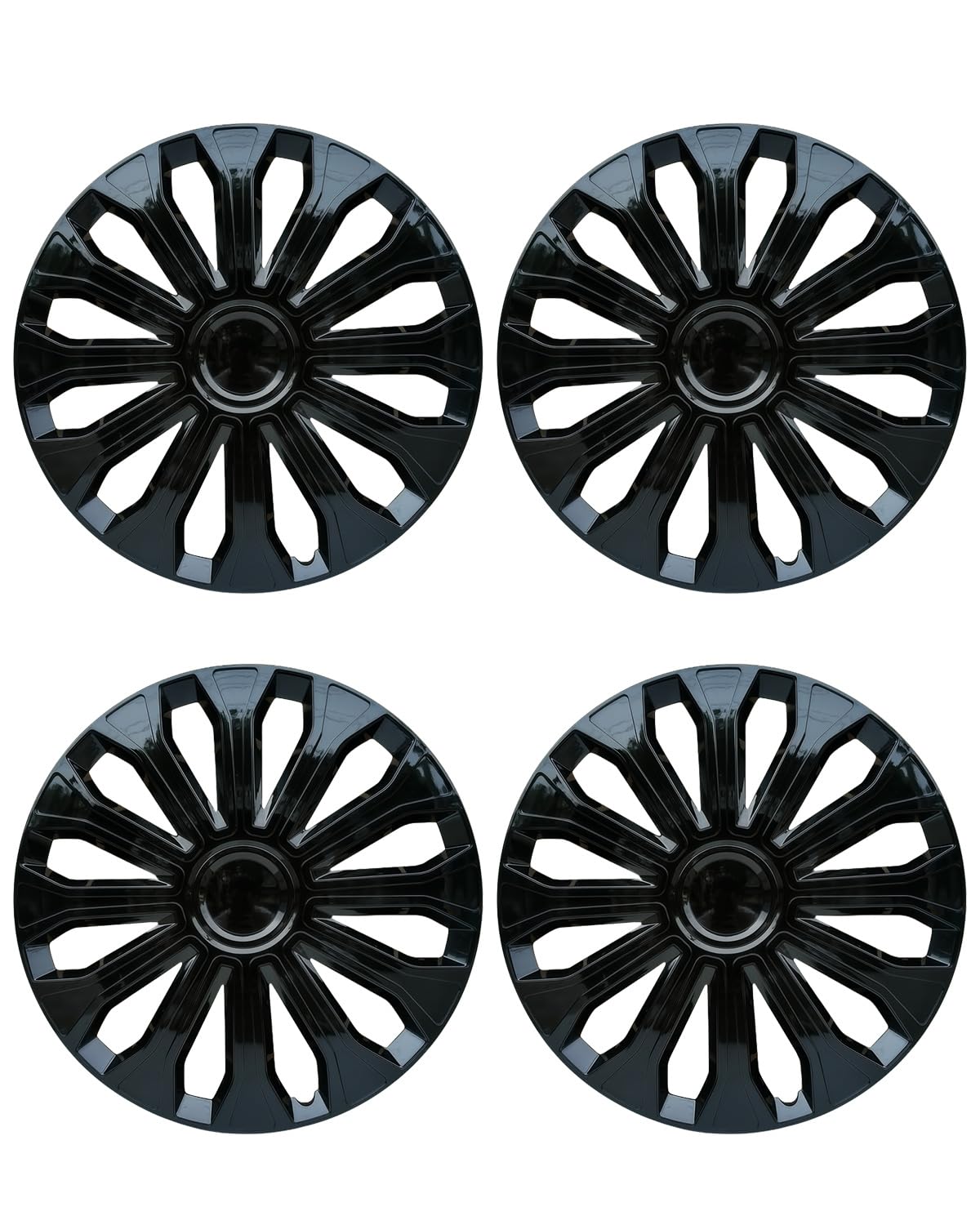 ABX Hubcaps,16 inch hubcaps Set of 4, Wheel Rim Cover ABS Material, Snap On Car Truck SUV Replacement, for Toyota Camry Nissan Mazda etc