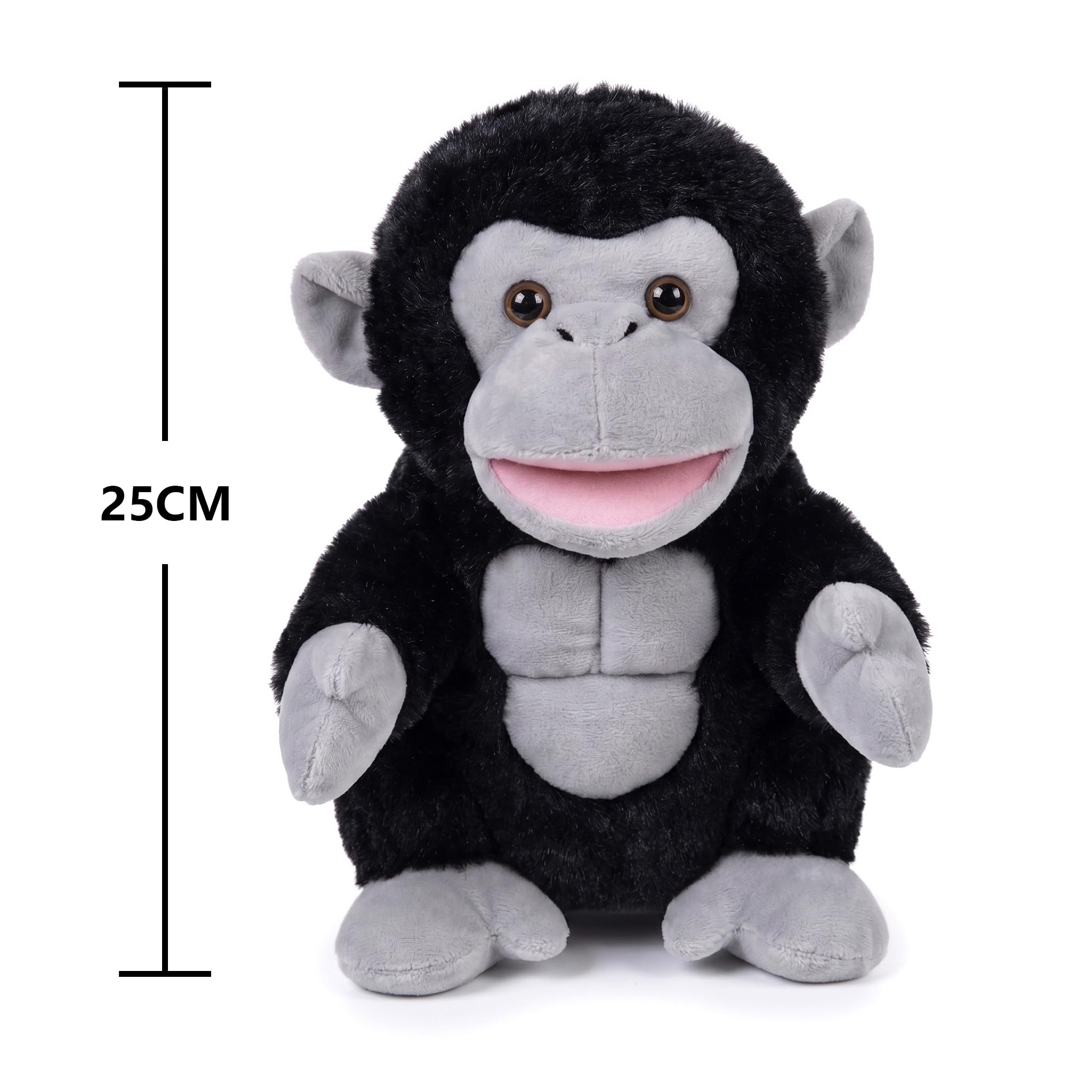 LOMTRATS 2026 Marionetas de Mano de Animales con Boca Abierta móvil para niños, Lobo, león, etc Contar Historias, enseñar, Preescolar, Regalos de cumpleaños - 2