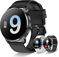 Vista 1 de Reloj inteligente para mujeres y hombres, rastreador de llamadas Bluetooth para teléfonos Android e iOS, reloj inteligente impermeable con pantalla
