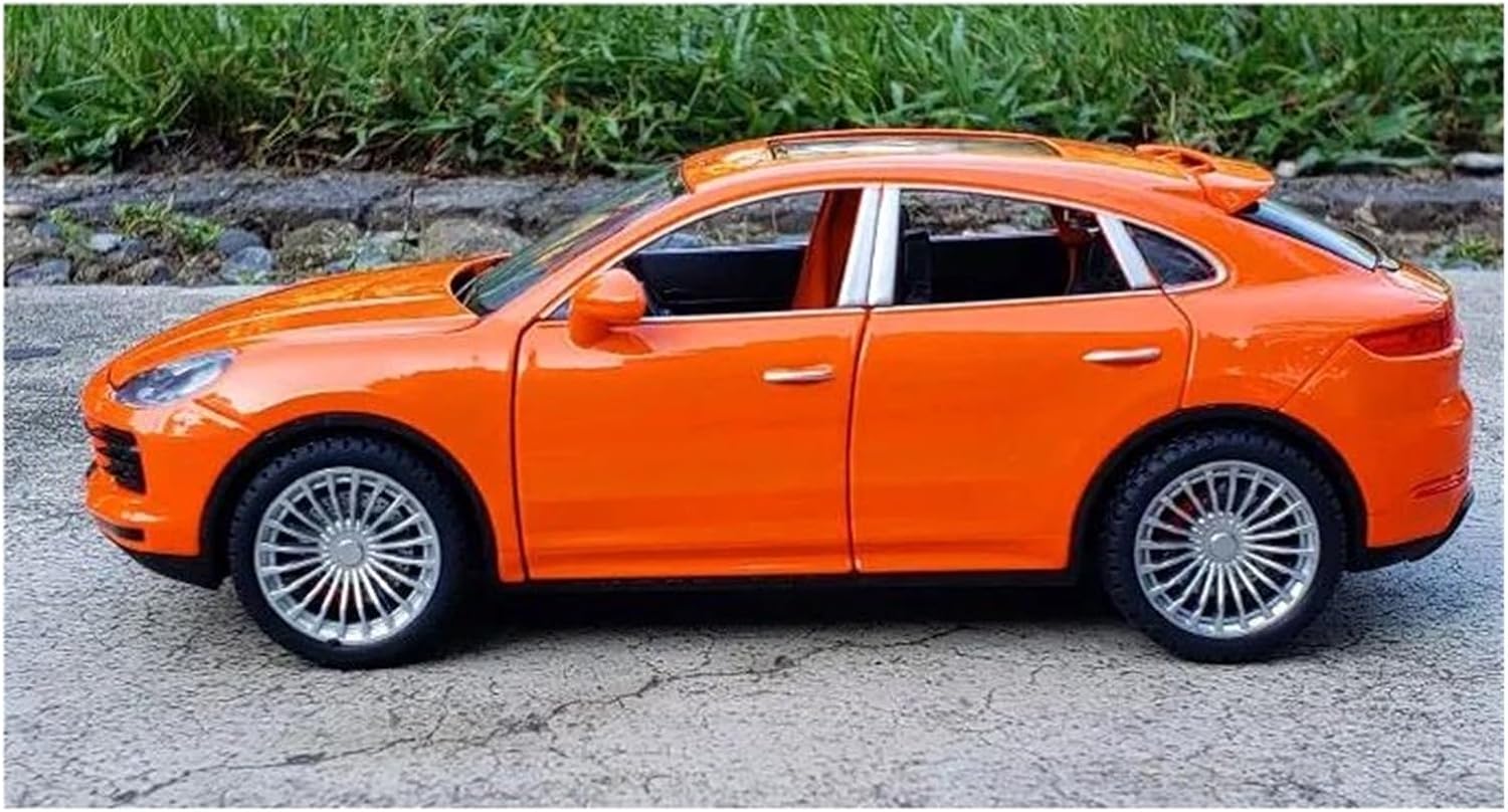 Scale car Model 1:24 for Cayenne S SUV Alloy Car Model Die Cast Metal Vehicles Model Proportional Car Model Put in Bookcase Suitable for Display(Black)