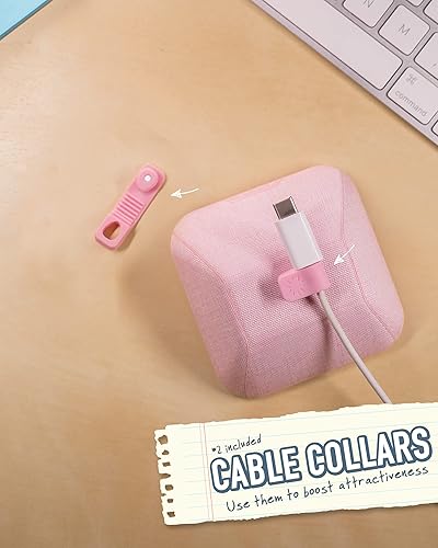 Miniatura 6 de Smartish Soporte magnético, organizador para cables con clips con imán para manejo de cargador en escritorio, mesa de noche o mesilla para todos los