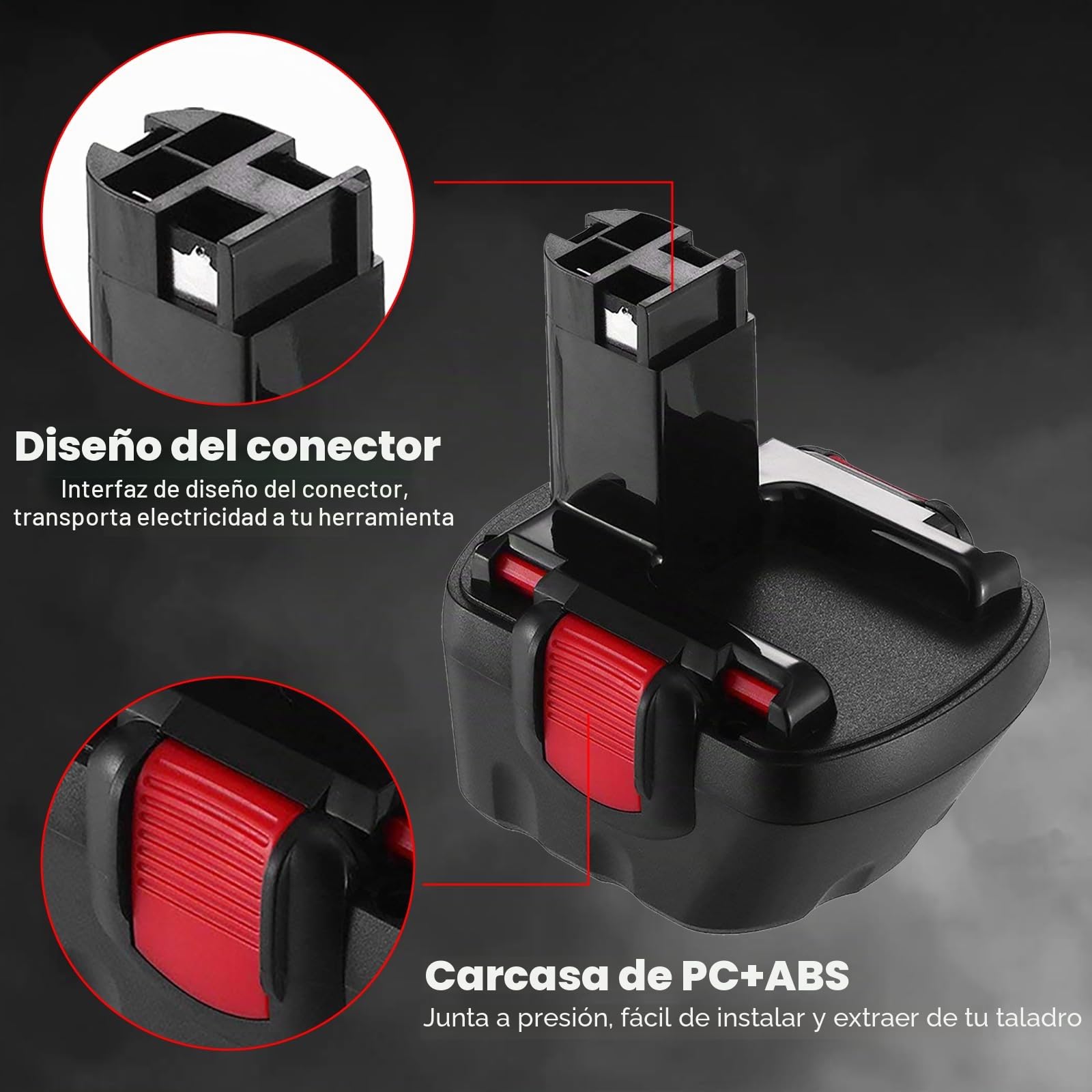 2X NI-MH de Repuesto para Bosch Bateria 12V 3.6Ah BAT043 BAT045 BAT120 BAT139 2607335542 2607335526 2607335526 2607335274 2607335709 GSR 12-2 12VE-2 PSR 12 GSB 12VE-2 22612 23612 32612