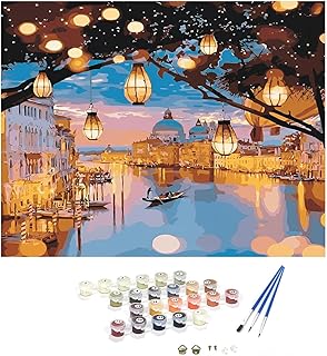 HASTHIP DIY Oil Painting, 40 * 50CM Paint by Numbers Kits, Painting Kit for Adults and Kids, Unframed Printed Canvas for H Price In India
