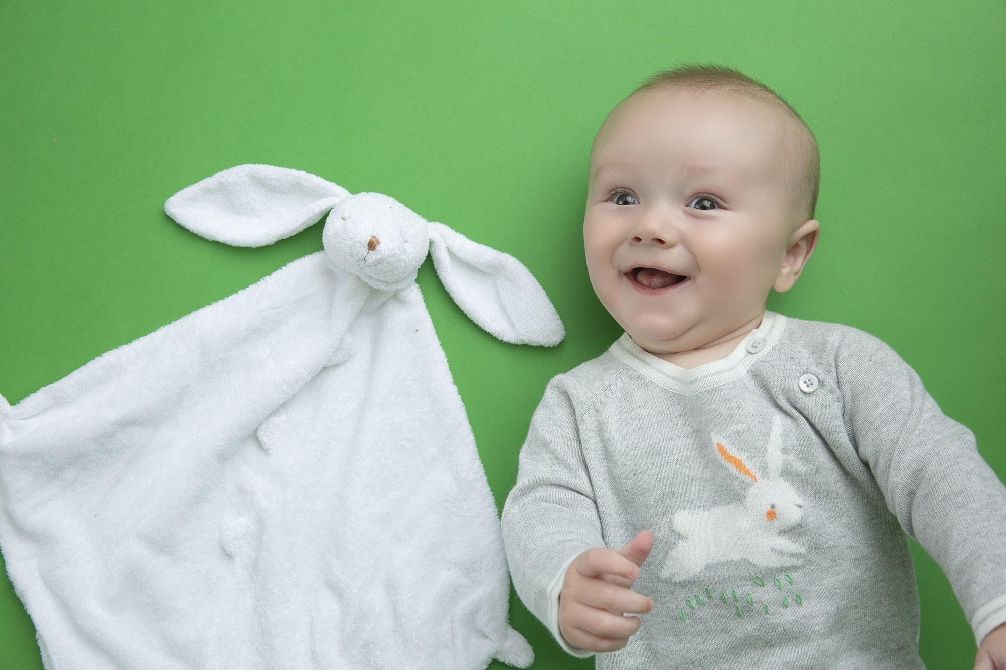ANGEL DEAR Kuscheldecke, weißer Hase