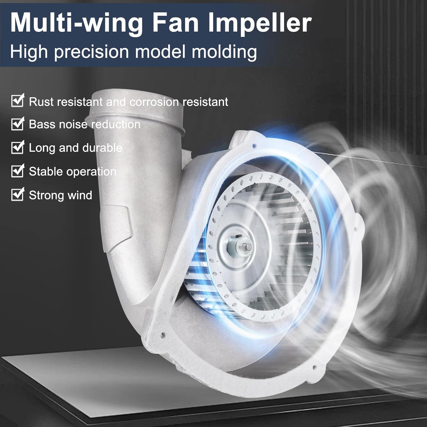 Criditpid Furnace Draft Inducer Blower Fan Motor Replacement for Rheem Ruud 70-24157-03 Inducer Blower.