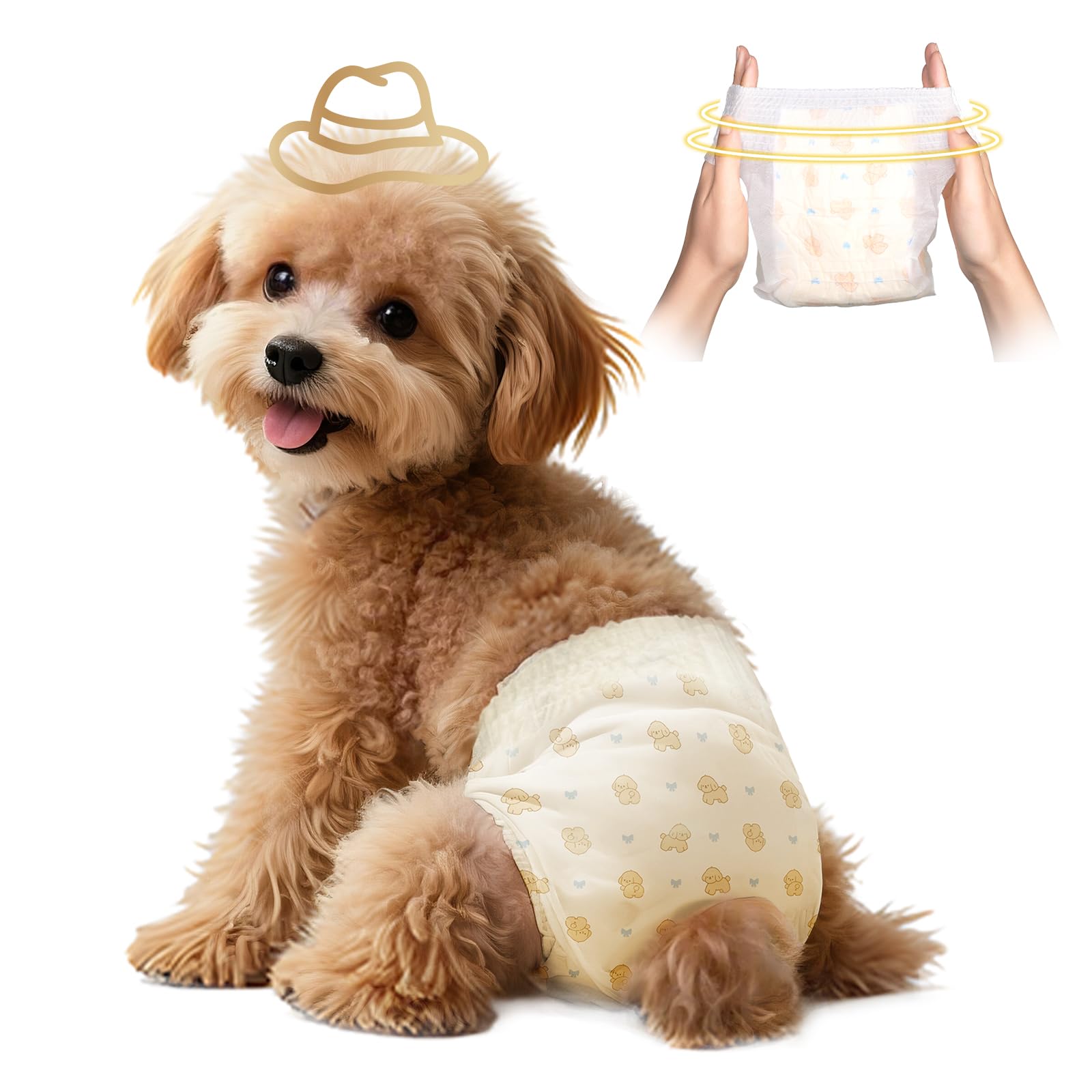Photo 1 of DOGGO DOUG Disposable Dog Diapers Female, S, 10PCS
