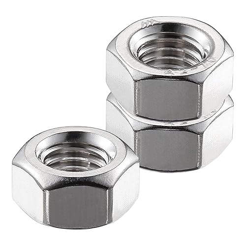 Miniatura 5 de Wensilon Tuercas hexagonales de acero inoxidable 304 14-20 (50 piezas)