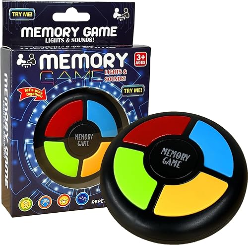 Juego de memoria iluminado, juguetes electrónicos de mano, memorización de color, juegos de mesa clásicos, juego de preguntas con luces y sonidos