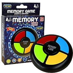 Light Up Memory Game Handheld Electronic Toys Color Memorizing Classic Board Games Quiz Game with Lights and Sounds (907) (907)