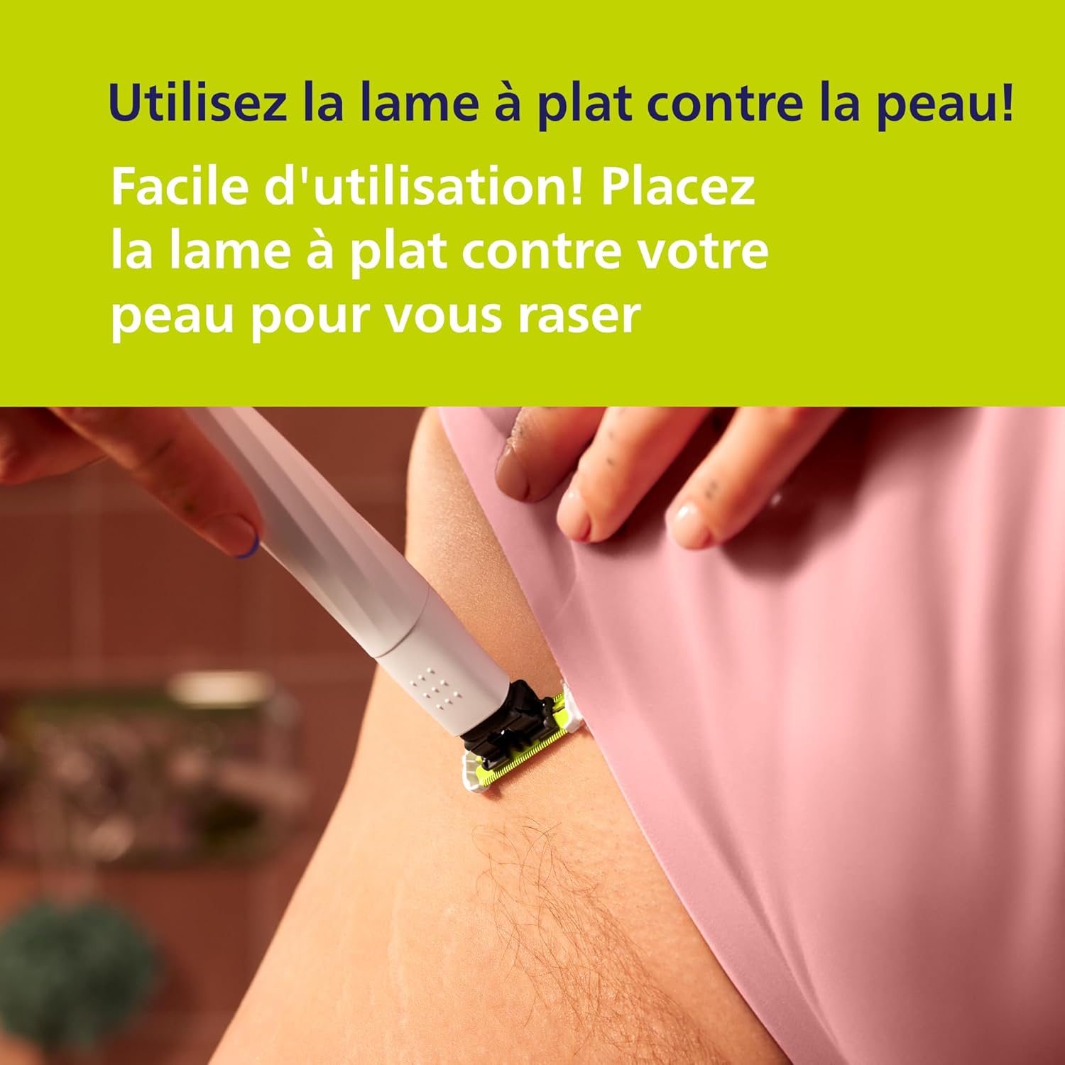 Philips OneBlade Intimate - Rasoir et tondeuse pour zones sensibles, protection peau renforcée, Modèle QP1924/30 - Description