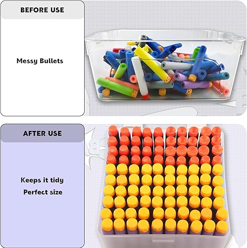 Miniatura 4 de BOROLA Caja de almacenamiento de balas de dardos de espuma fácil de organizar y transportar, diseñada específicamente pensando en los entusiastas de