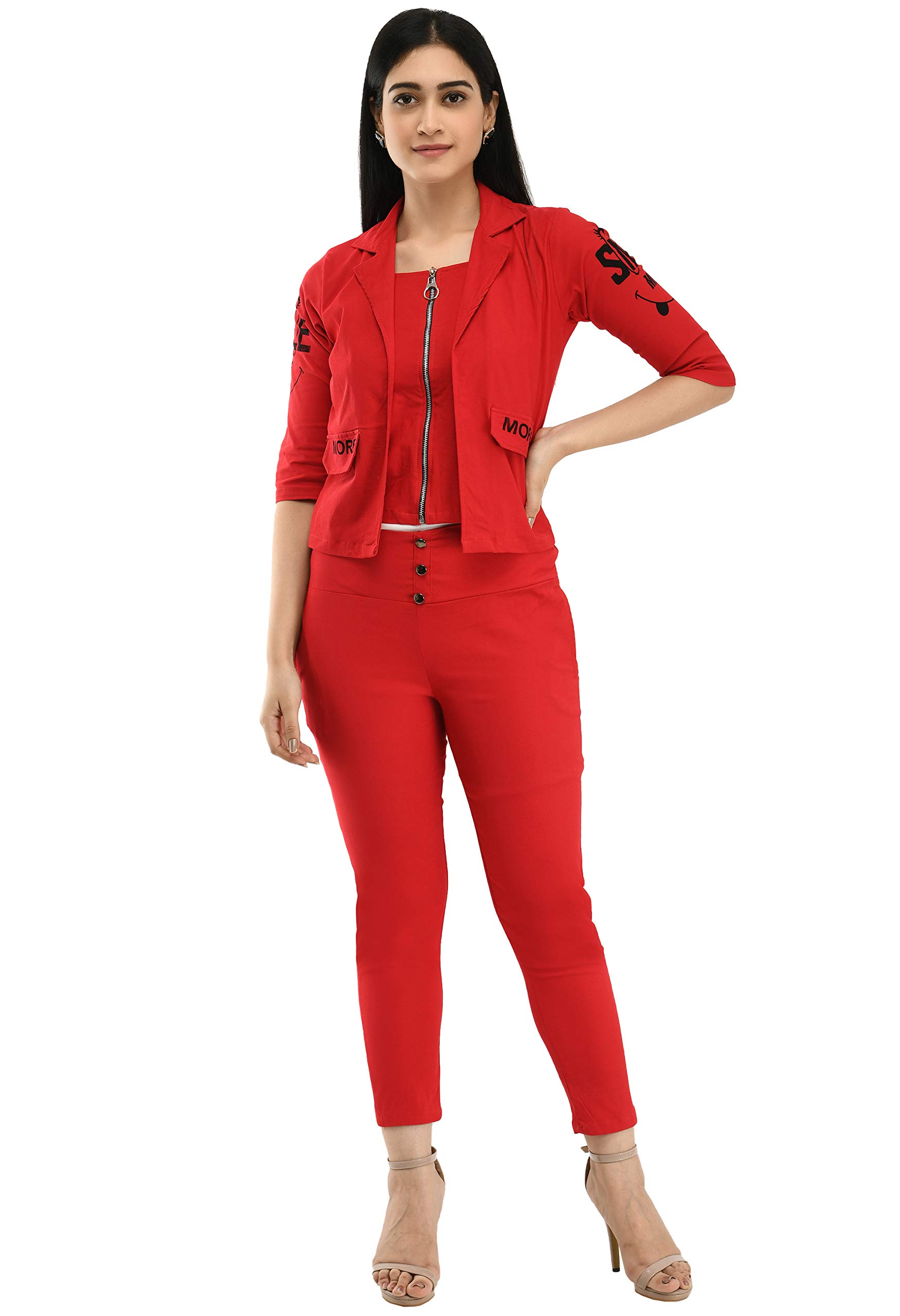 NeysaWomen's Regular Maxi Dress ( Red_Medium)