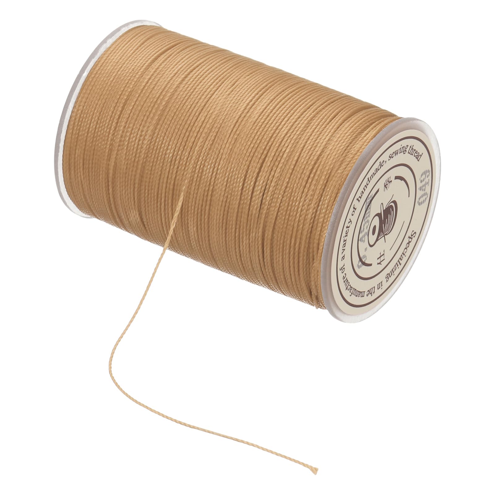 sourcing map Waxed Cord 0.45mm Waxed Thread 87 Yard Wax String Leather Cord for Bracelet Making, Necklaces, Beading, Jewelry Making and DIY Crafts (Light Coffee)
