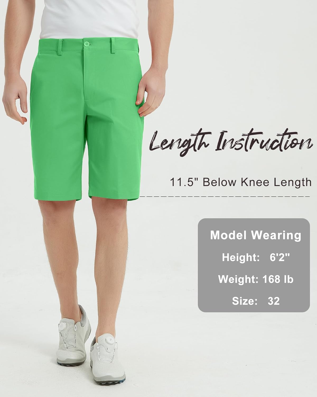 Lesmart Mens Golf Shorts Stretch Quick Dry Fit