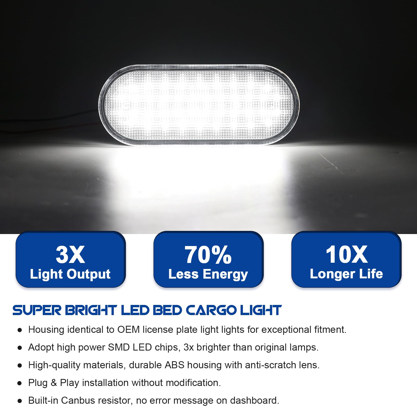 Luz LED de carga para cama compatible con F150 2015-2020 F150 Rap-tor 2017-2022 F250 Super Duty 2017-2022 F350 Super Duty 2017-2022