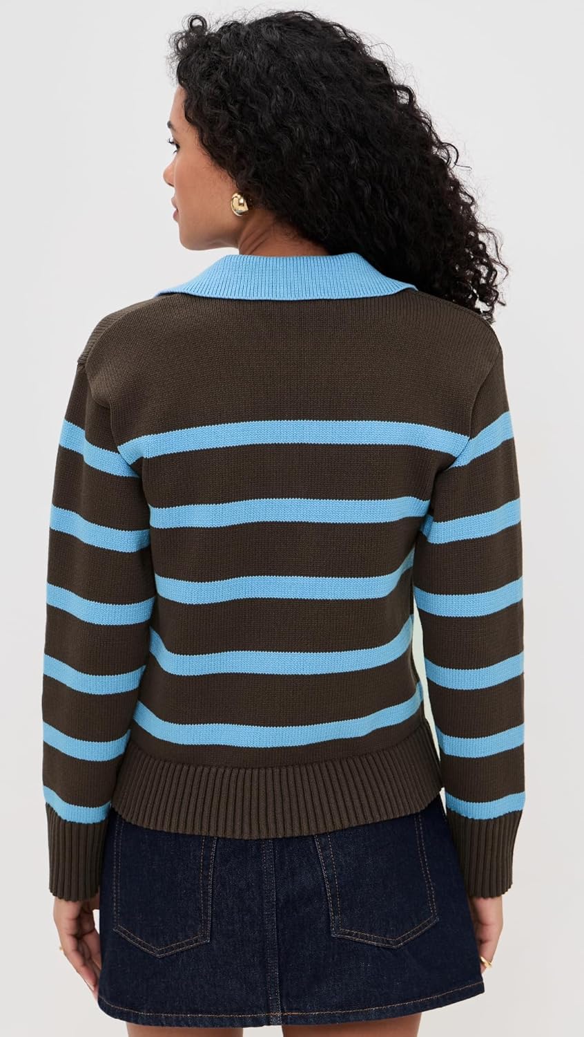 English Factory Women's Striped Collared Sweater - Image 4