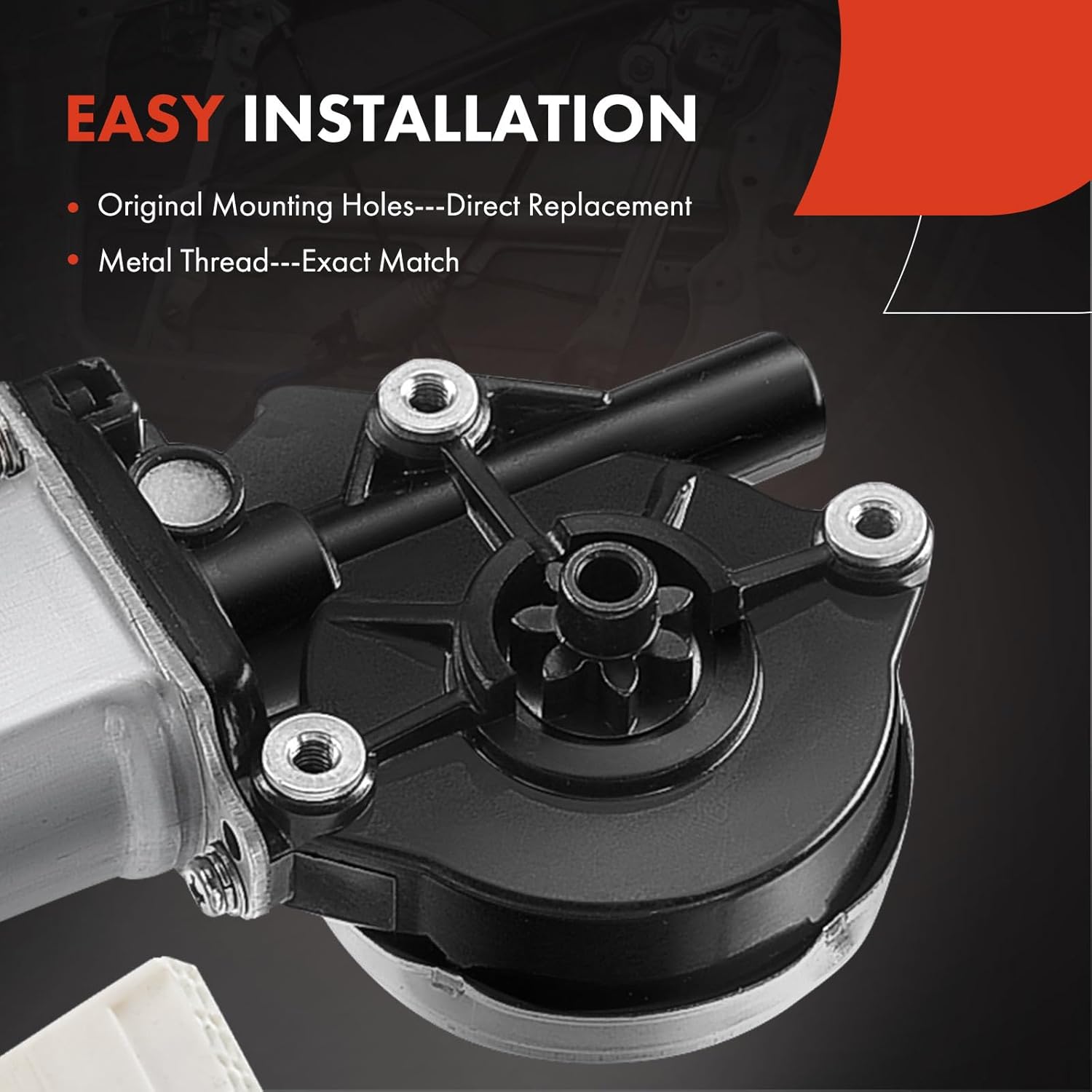 A-Premium Front Left Power Window Lift Motor Compatible with Ford Expedition 2007, Driver Side, 2 Pins, Replace# 7L1Z7823395A