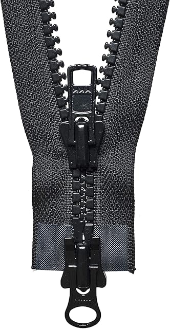 Vislon Heavy Two-Way Open End Zip 76cm: Black