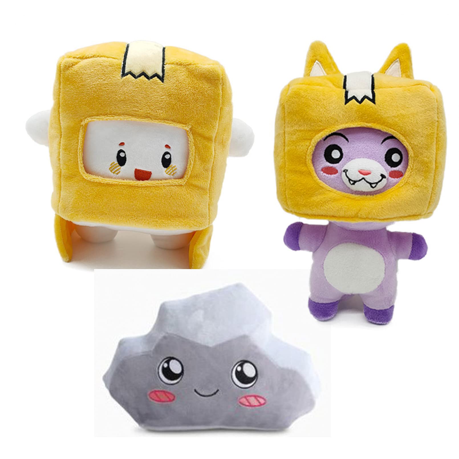 Buy JBOBO 20cm/25cm Anime Lankybox Plush Toy Foxy BOXY ROCKY Plush