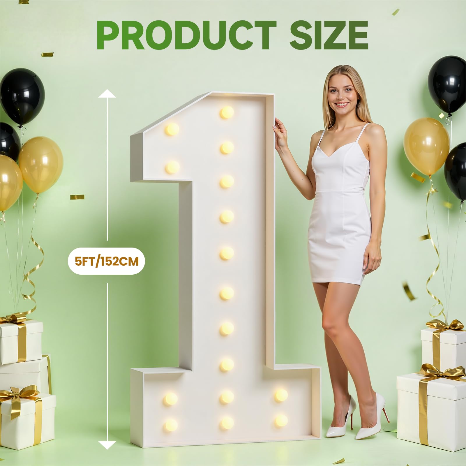 Świecące cyfry 1,5 m, cyfry markizy, numery mozaikowe do balonów, wstępnie przycięta piankowa tablica na 70. urodziny, dekoracja imprezowa, podświetlane litery, zestawy mozaikowe dla dzieci