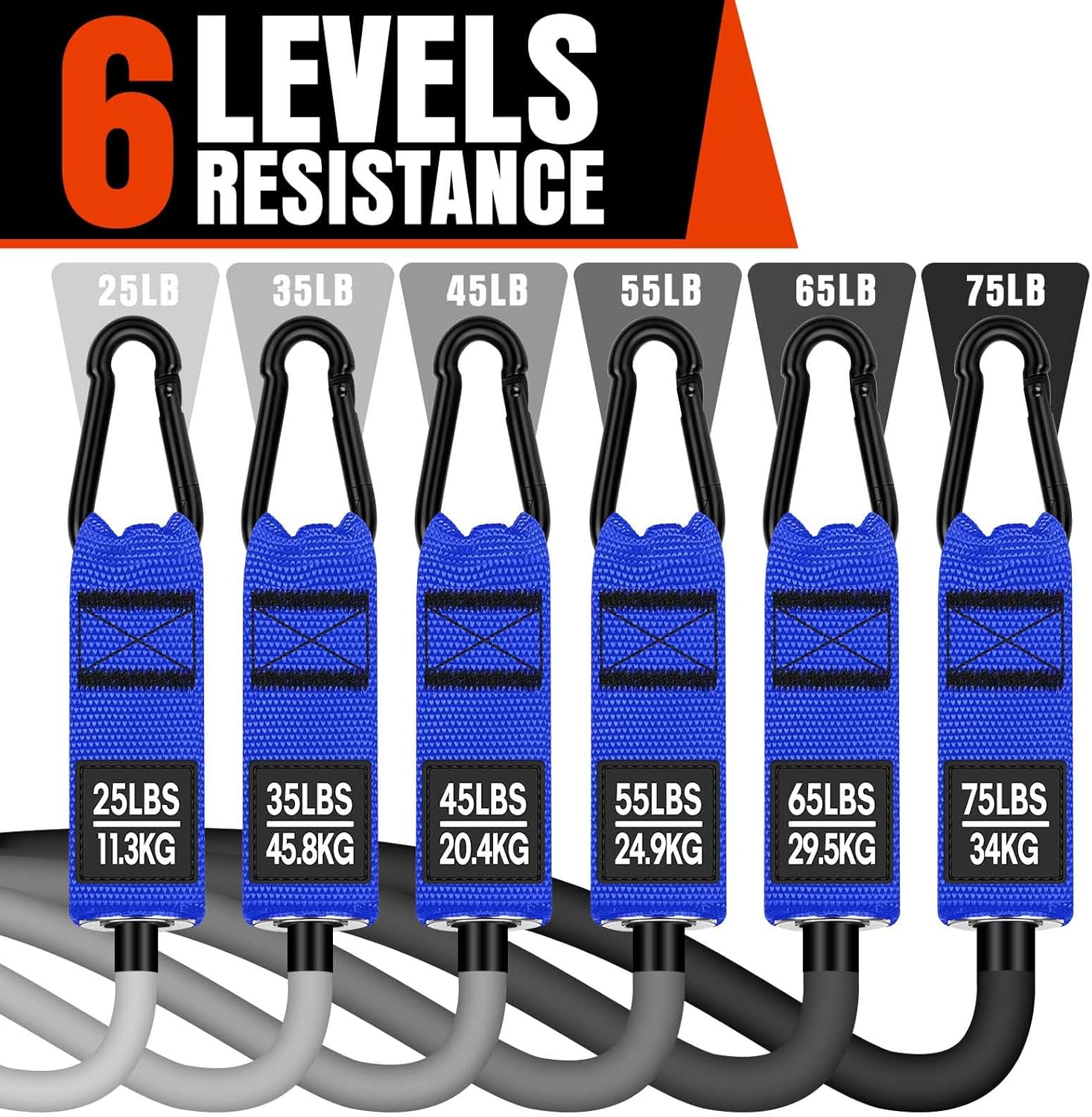 Heavy Resistance Bands for Working Out, 300LBS Exercise Bands with Handles, Workout Bands for Men, Weight Fitness Bands Set for Muscle Training, Strength, Slim, Yoga, Home Gym Equipment Heavy Resistance Bands for Working Out, 300LBS Exercise Bands with Handles, Workout Bands for Men, Weight Fitness Bands Set for Muscle Training, Strength, Slim, Yoga, Home Gym Equipment