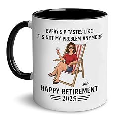 Personalized Every Sip Tastes Like Its Not My Problem Anymore Custom Coffee Mug Appreciation Gifts Retirement Gift For