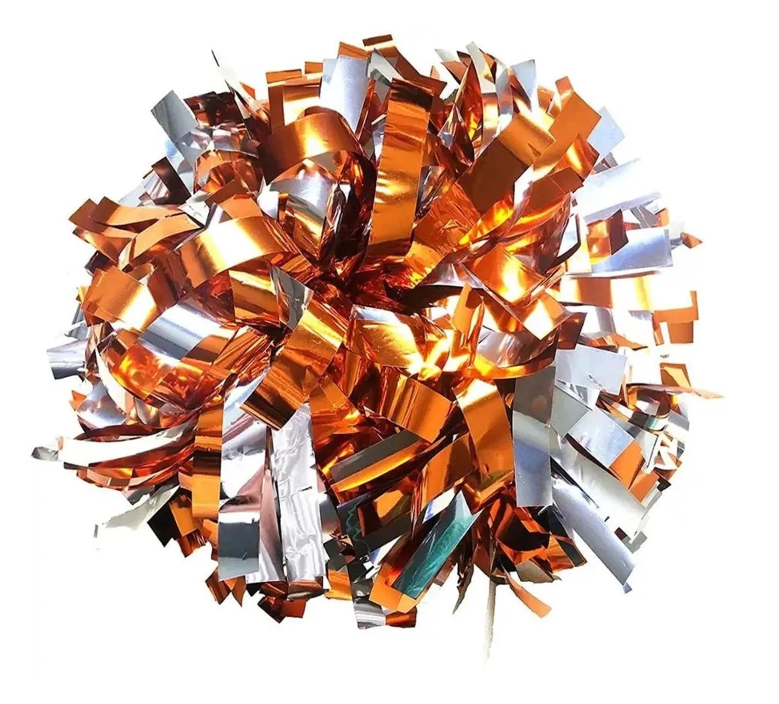 1Piece Metallic Pom Pom Pom Handle, Cheerleader Pom Pom(Color 9,8 Inch)