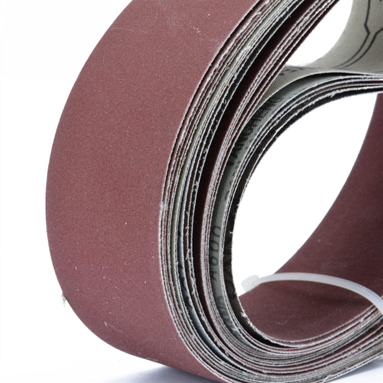 Rotolo di carta vetrata, carta vetrata fine, 6 nastri abrasivi a grana 2" x 72" 180/240/320/400/600/800 assortimento di grana for smerigliatura di metalli fasce in alluminio lucidatore levigatrice for