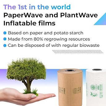 IDL Packaging AirWave-Nano Air Pillow Machine with up to 29 feet/min Operating Speed - Inflate Air Pillows for Packaging and Shipping - Air Cushion Wrap Maker with Quick Sealing