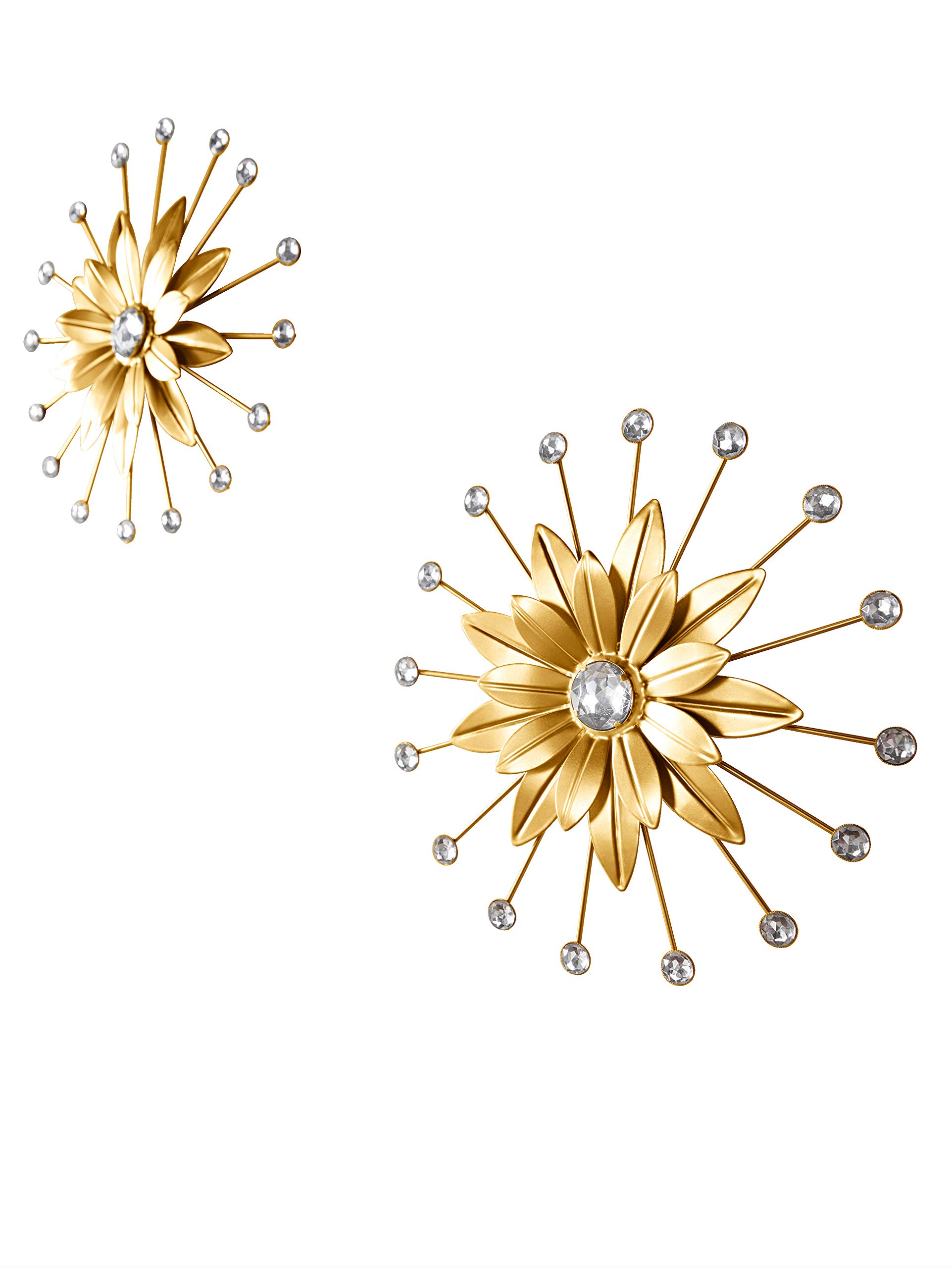 My Flair Wall Decor Mix of Materials, Gold, 25 x 3 x 25 m