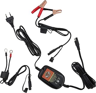 HARLEY-DAVIDSON Dual Mode Battery Tender (12v, 0,8 A) - Batterie-Ladegerät Wasserdicht - Inkl. Ladegeschirr und Ringklemme...