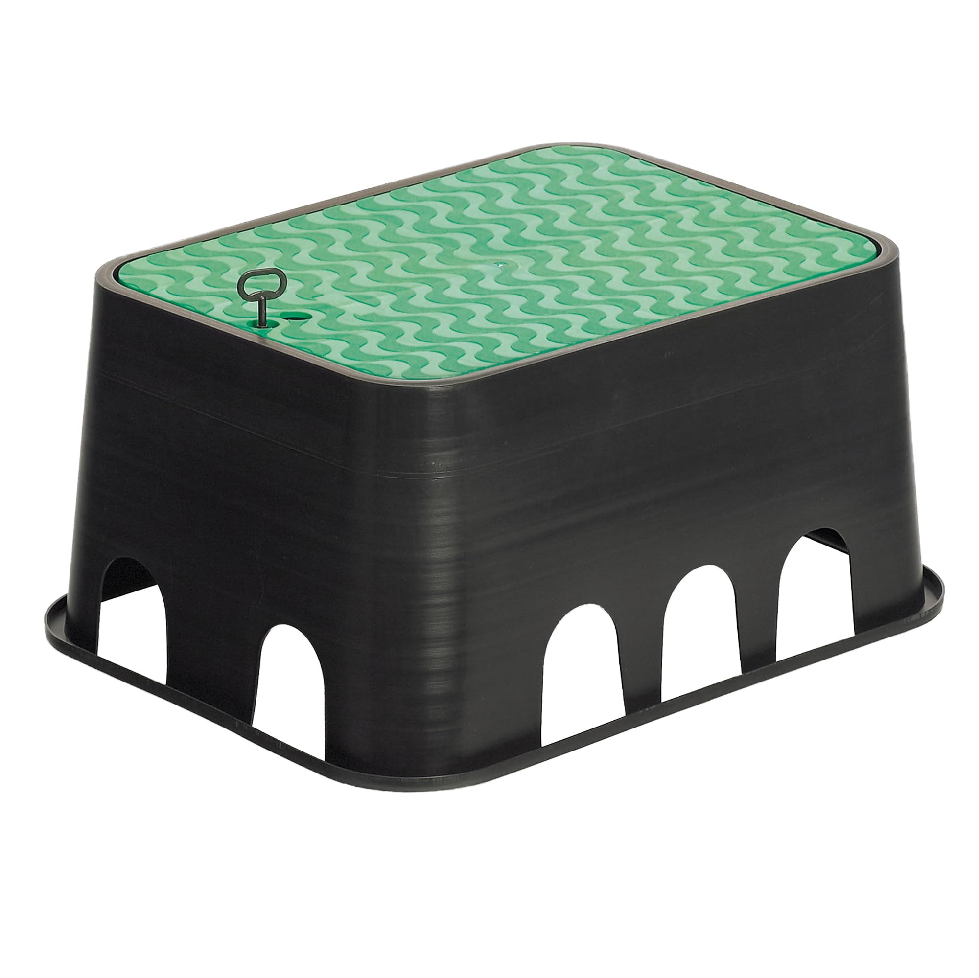 Jardibric - Regard Irrigation Rectangulaire 650 x 530 x 300 mm - Compatible 1 à 6 Vannes - Jumbo Extérieur