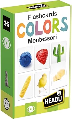 HEADU Flashcards Colors Montessori MU27859 Educational Toy for Kids, Boys, and Girls Ages 2 to 5 Years Old