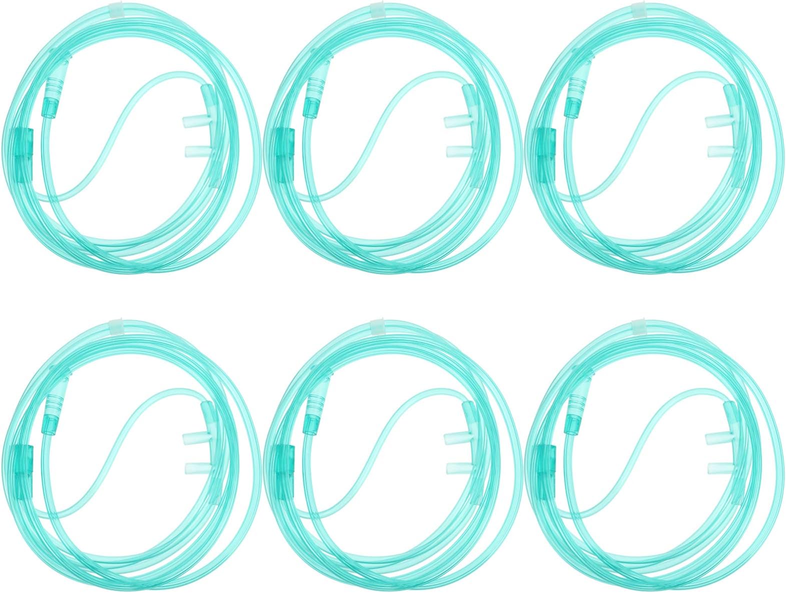 ULTNICE Oxygen Nasal Cannula 6pcs Plastic Oxygen Concentrator Nasal Cannulas Home Oxygen Nasal Tubings
