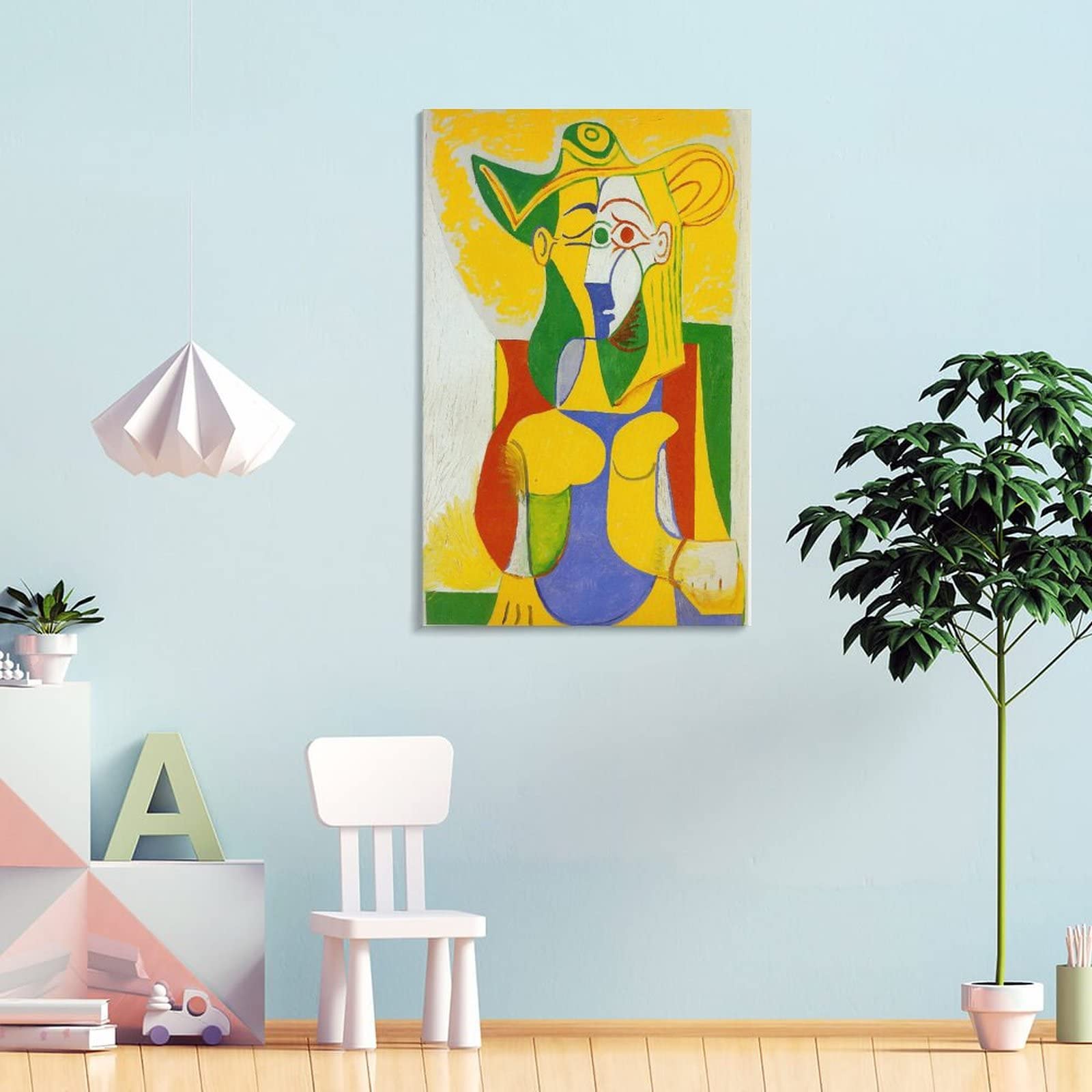 Amazon.co.jp: Pablo Picassoパブロ・ピカソ画家の作品（肘掛け椅子に