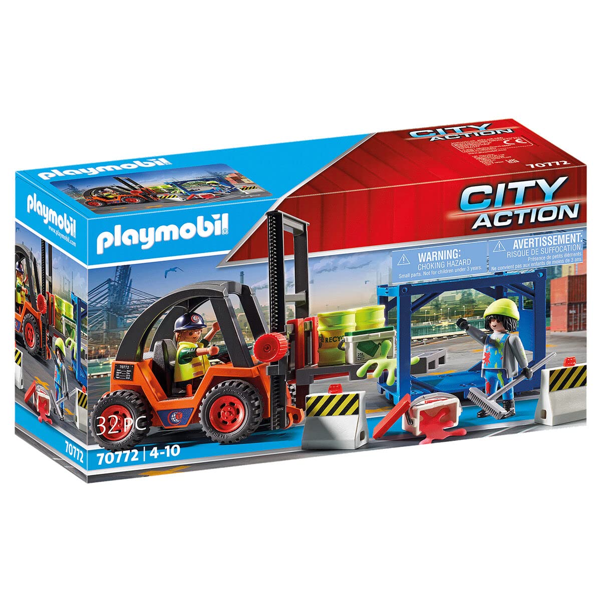 70772 - Playmobil City Action - Chariot élévateur avec cargaison 70772 - Playmobil City Action - Chariot élévateur avec cargaison