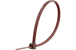 Secure 18 lb Miniature Brown Zip Tie - 100 Pack