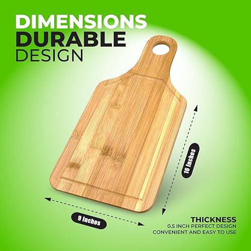 Miniatura 2 de Tabla de cortar de paleta de bambú lisa a granel (juego de 10)  Para fines de grabado personalizado  Tablero en blanco de bambú de primera calidad
