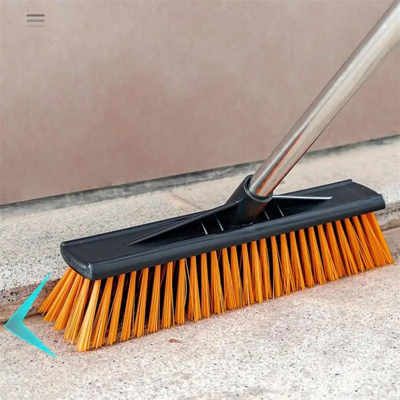 StraßEnbesen Besen mit harten Borsten, Schrubber, Bodenbesen, Duschreinigungsbürste, Deck-Scheuerbürste, Fugenbürste for Garagen, Schwimmbäder, Balkone(40cm)