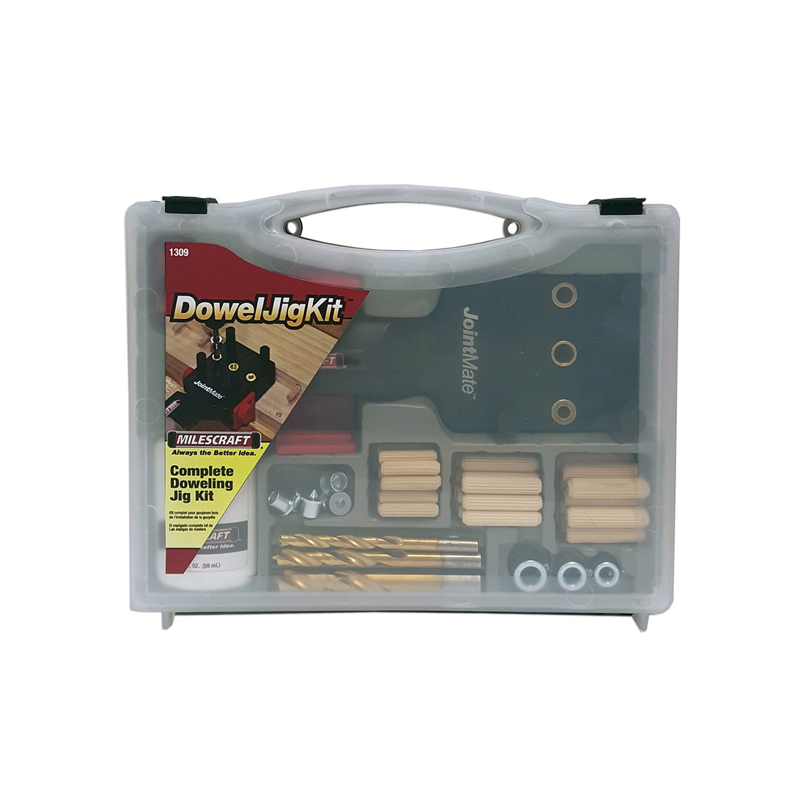 Milescraft1309 Doweljigkit - Complete Doweling Kit With Dowel Pins And Bits