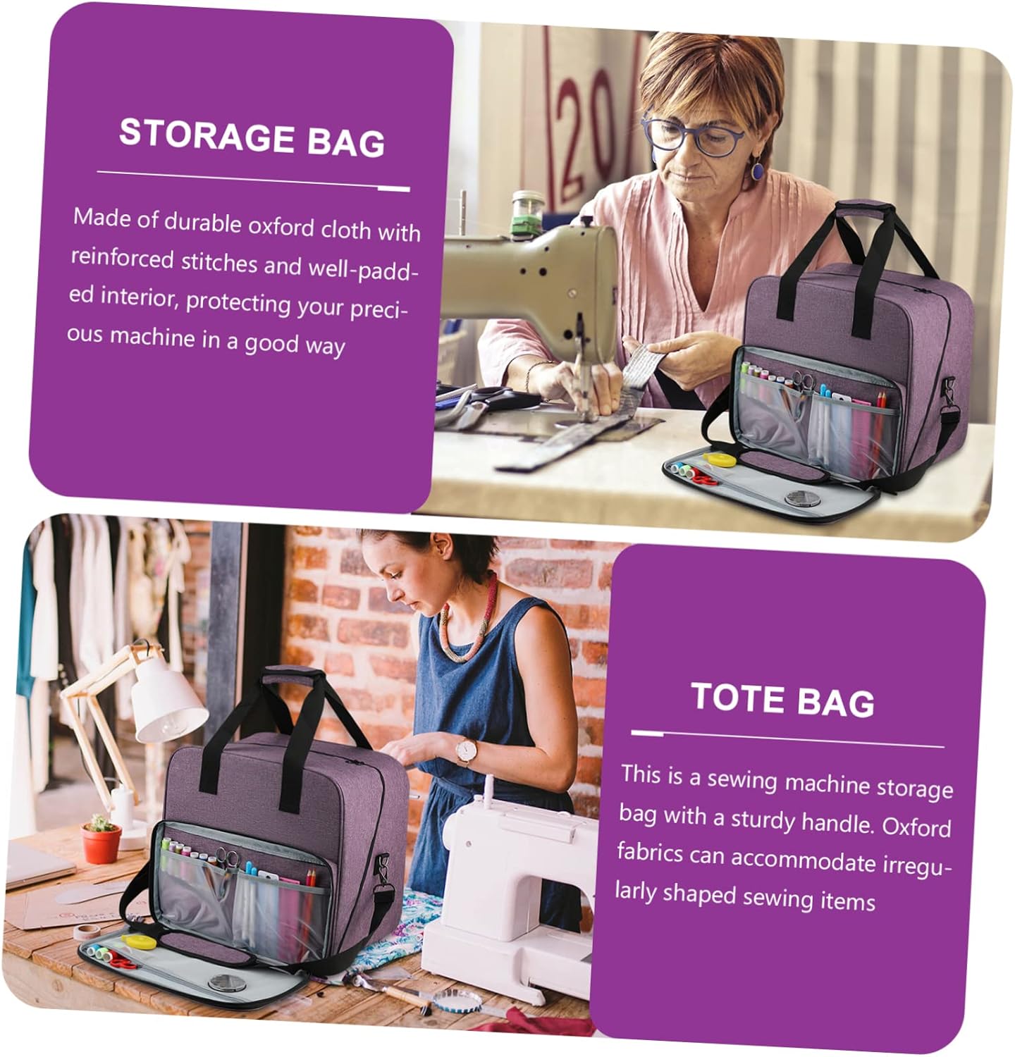 Sewing Machine Bag Oxford Cloth Storage Case Travel Carry Bag for Women
