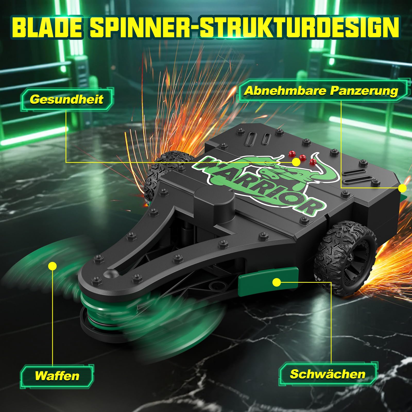 Ferngesteuertes Battle Roboter, RC Fighting Roboter Spielzeug für Kinder, RC Auto mit 360° Drehung & Waffen, Interaktives Ferngesteuertes Spielzeug Geschenke für Jungen ab 5 6 7 8 9 10 11 12 Jahren