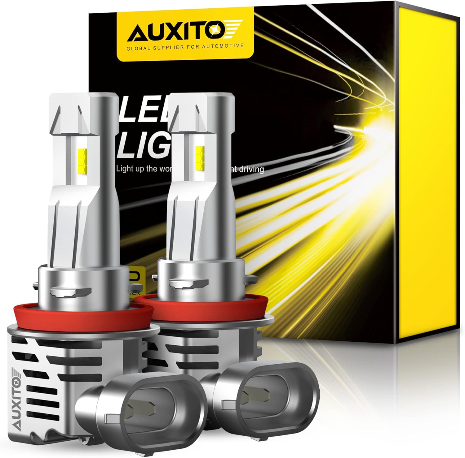 AUXITO H11/H8/H9 LED Headlight Bulbs, 13000 Lumens 350 High Brightness