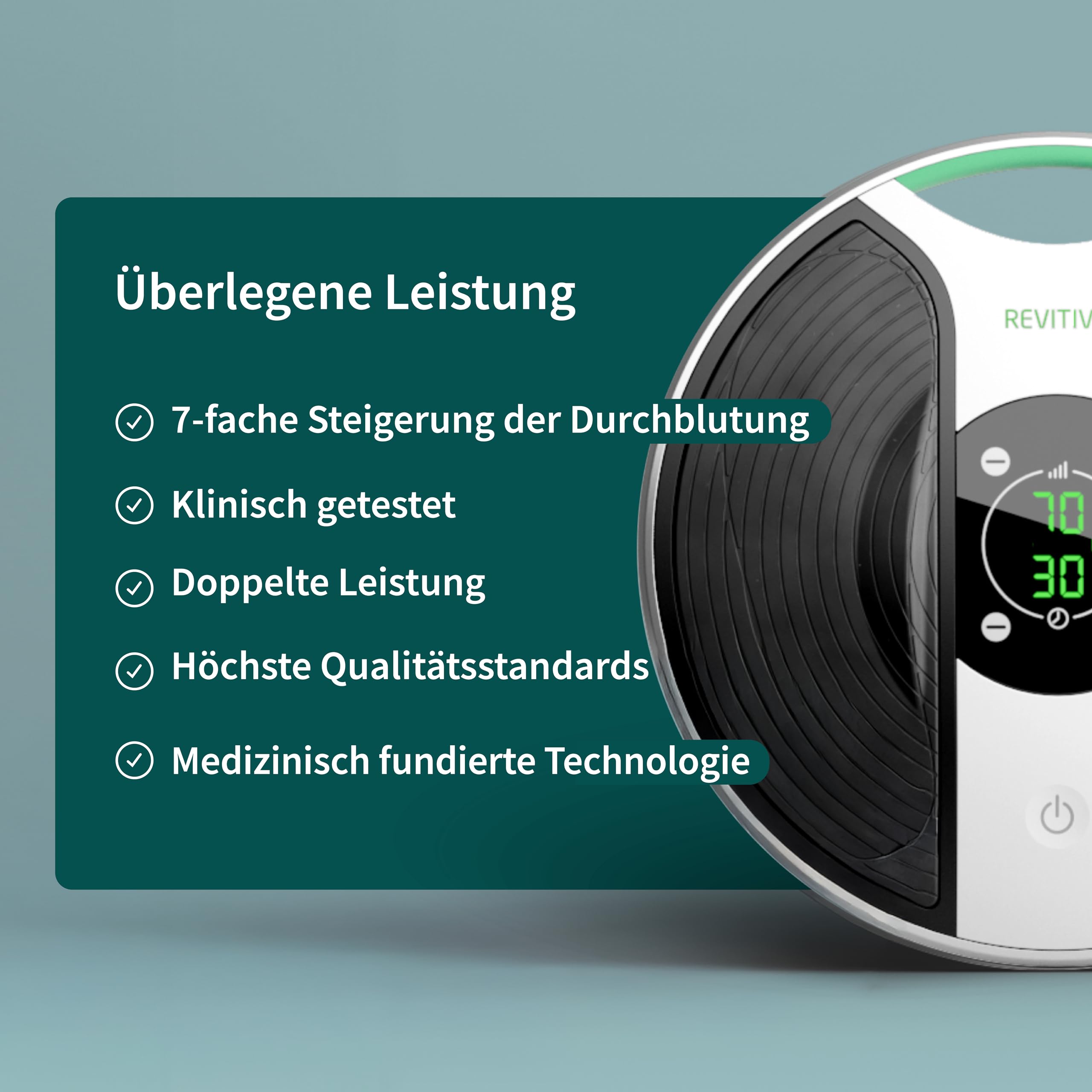 Revitive Medic Plus Knie – Medikamentenfreie Linderung von Knieschmerzen zur Förderung von Stabilität, Kraft und Beweglichkeit